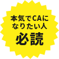 本気でCAになりたい人必読