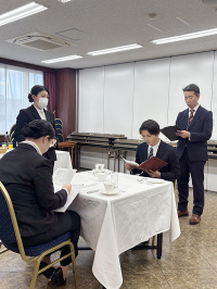 レストランサービス技能検定3級 実技試験