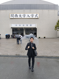 入学式の写真を送っていただきました