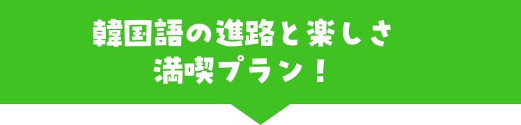 韓国語の進路と楽しさ満喫プラン